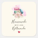 Recherche de macaron rose autocollants Boulangerie