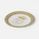 Recherche de prince assiettes en papier Couronne