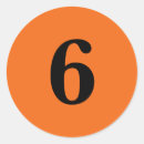 Zoek naar nummer 6 stickers Zes