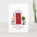 Zoek naar rode deur kaarten Kerstdeur