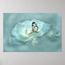 Recherche de rêve de papillon posters Blanc