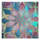 Recherche de mandala bleu posters Aqua