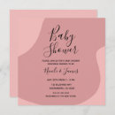 Recherche de minimal baby shower invitations Rose