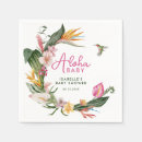 Recherche de floral tropical serviettes Vert rose
