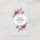 Recherche de circulaire cartes visite Floral