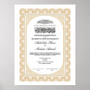 Recherche de certificat de mariage art Nikkah