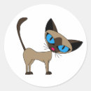 Recherche de chat siamois autocollants Amoureux des chats