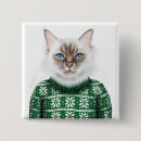 Recherche de habillement drôle badges Chat