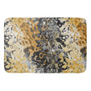 Recherche de jaune et gris tapis de bain Abstrait
