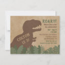 Recherche de tyrannosaure invitations Jurassique