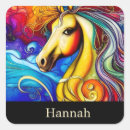 Recherche de beau cheval autocollants Arc en ciel