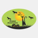 Recherche de chat de halloween autocollants Effrayant