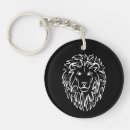 Recherche de lion blanc porteclés Noir et blanc