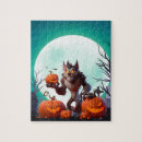 Recherche de halloween puzzles Loup garou