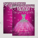 Recherche de fuchsia quinceanera invitations Diadème
