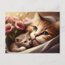 Recherche de petit chat cartes postales Chatte