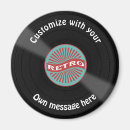 Recherche de disque vinyle magnets Rétro