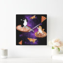 Recherche de chat horloges Pizza