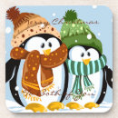 Recherche de pingouin mignon dessous de verres Vacances