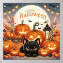 Recherche de jack o lantern halloween art Chat noir