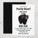 Recherche de nourriture invitations Typographie