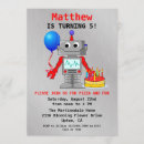 Recherche de robot bleu invitations Garçons