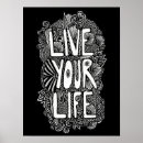 Zoek naar leef uw leven posters Motivatie