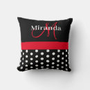 Recherche de rouge noir coussins Girly