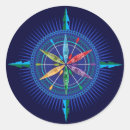 Recherche de rose de boussole autocollants Marin