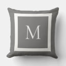 Recherche de gris de monogramme coussins Pour tous