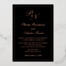 Recherche de rose et noir mariage invitations Simple
