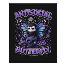 Recherche de crâne papillon posters Fleurs