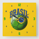 Recherche de drapeau du brésil horloges Le football