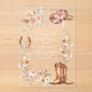 Recherche de ranch carrées invitations Cowgirl