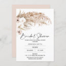 Recherche de blush bridal shower invitations Gazon de pampas
