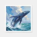 Recherche de baleine bleue serviettes Animal