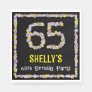 Recherche de anniversaire de 65 ans serviettes Floral