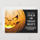 Recherche de friandise invitations Citrouille