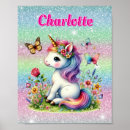 Recherche de papillons colorés posters Girl