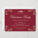 Recherche de elegant red gold noël invitations Parti