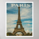 Recherche de tour eiffel vintage posters Classique