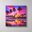 Recherche de coucher du soleil de palmier toiles Plage