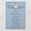 Recherche de swan baby shower invitations Bleu