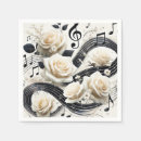 Recherche de note de musique serviettes Romantique