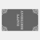 Recherche de anniversaire masculin autocollants Noir et blanc