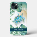 Recherche de feuille de monstera iphone coques Aquarelle
