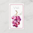 Recherche de raisins cartes visite Barman