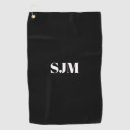 Recherche de golf serviettes Noir et blanc