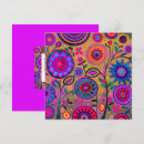 Recherche de hippie chic vœux cartes Fleurs