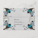 Recherche de oiseaux japonais invitations Bleu